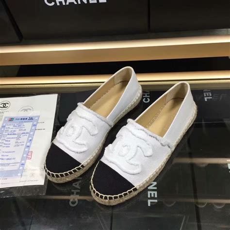 alpargata chanel replica|chanel espadrilles white and black.